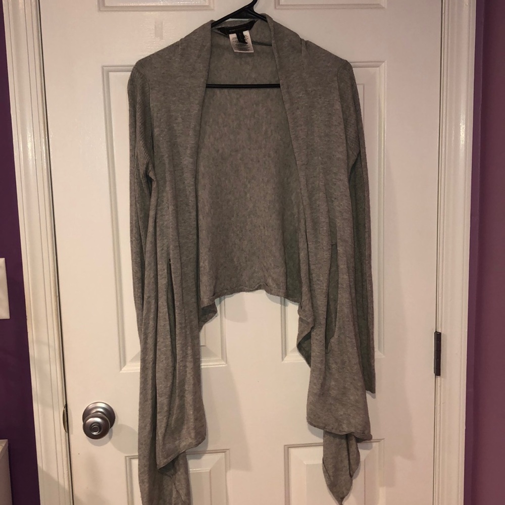 BCBG gray cardigan